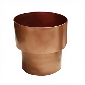 Pot de fleurs moderne en métal plaqué cuivre pour décoration intérieure, bureau, jardin, fabricant OEM en gros - Product Image 1