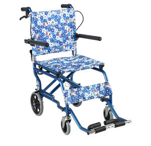 Sedia a rotelle di trasporto leggera pieghevole in alluminio Mini sedia a rotelle per le persone - Product Image 2