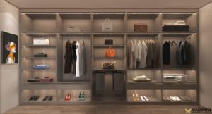 High End Hot Sale Closet Customized Wardrobe Cabine MDF Latest <b>Cabinet</b> Living Room Bedroom Wardrobes Design - Product Image 2