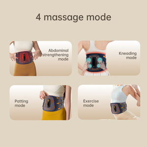 Masseur de taille chauffé à la lumière rouge Support de dos élastique Ceinture chauffante électrique Masseur de taille Soulagement efficace des douleurs dorsales - Product Image 3