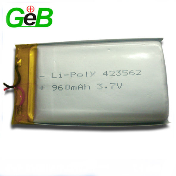 Li-polymer Battery 3.7v 960mah Battery 3.7v 960mah Lithium Polymer Lipo Battery 423562