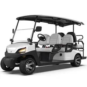 2023 New Design Attractive Design On Road Street Legal Best suppliers Mini landscape LED Lights 6 Seats Electric Golf Cart