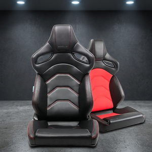 OEM SSCUS UNIQ Siège de voiture sport universel en PU haute durabilité avec coussin amélioré et fonction d'inclinaison - Product Image 1