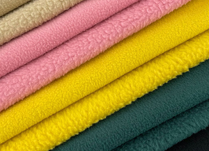 Polaire double face anti-boulochage <span class=keywords><strong>au</strong></span> mètre 100% polyester <span class=keywords><strong>Tissu</strong></span> polaire teint uni pour textile d'hiver - Product Image 4