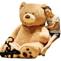 Ours Géant en Peluche OEM ODM Taille Humaine Animaux Mignons 100cm 130cm 160cm 200cm 260cm Grande Peluche Ours en Peluche Adorable