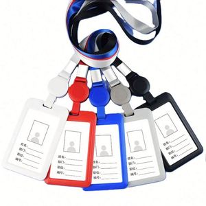 Porta Tarjetas de Identificación de Doble Cara, Rígido, de ABS, Color Caramelo, con Resorte Flexible, Suministro de Fábrica - Product Image 1