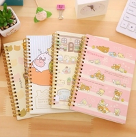 Carnet de notes coeur de fille de dessin animé détachable et non collant Message Note imprimé jour cahier avec papier PVC PP couverture matériel