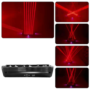 Un solo haz rojo RGB Disco Show Stage Laser Light Six Axis Focused Lighting para Night Club DJ - Product Image 6