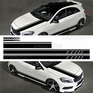 5PCS <b>Car</b> Body Hood Rearview <b>Mirror</b> Racing Stripe Vinyl Sticker Decals Racing Sport Automobiles Body DIY Wrap <b>Car</b> Accessories - Product Image 1