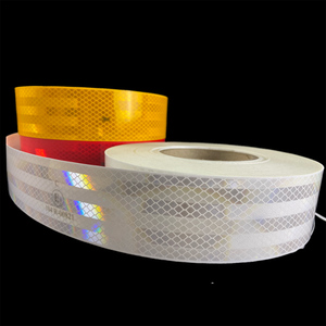 Rouleau de vinyle adhésif réfléchissant de qualité diamant de 2 pouces, autocollant réflecteur ECE104R, bande réfléchissante de sécurité pour camion, pour véhicule - Product Image 2