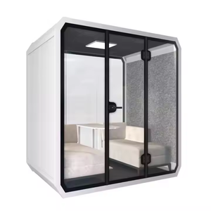Ponsel Privasi dapat digerakkan, Stan akustik kedap suara kabin hening Office Pods untuk rapat Hotel vokal Booth rekaman Living Pod - Product Image 1