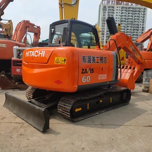 Excavatrice Hitachi EX 60 d'occasion de haute qualité, d'origine japonaise, ZAXIS60 d'occasion, petite excavatrice de 6 tonnes, ZX60 - Product Image 1