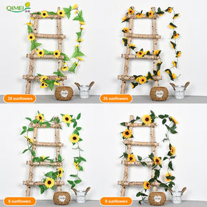 زهور عباد الشمس الاصطناعية المعلقة بالجملة بأسعار رخيصة لتزيين المنزل والمطبخ والحديقة وحفلات الزفاف - Product Image 1