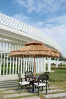Parasol de plage en chaume synthétique, style Tiki, pour terrasse et bar, 2023