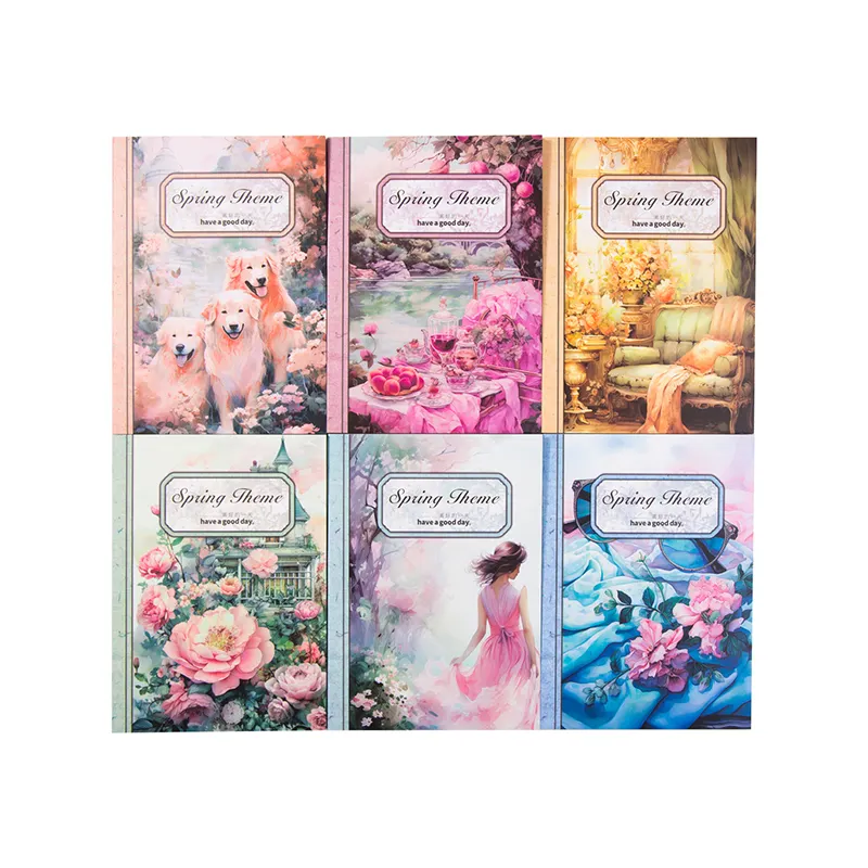 Serie di fiori fai da te blocco decorativo per Memo Journaling Collage cancelleria stampa digitale carta artigianale sfondo Scrapbook uso