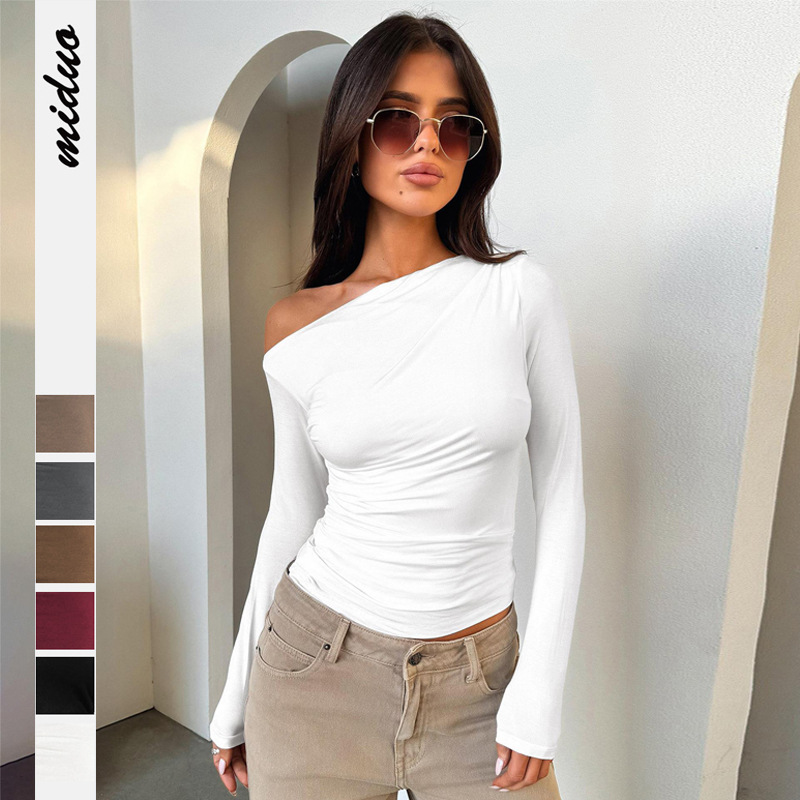 One Shoulder T Shirts for Women - Stylish & Versatile