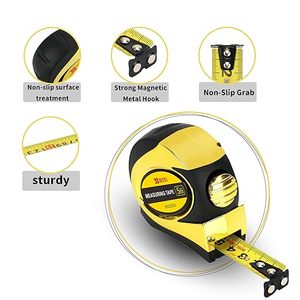 Băng đo sợi thủy tinh 5m số liệu dài băng đo tự khóa cao su ABS Đóng Vỏ băng đo 3 lần tốc độ tua lại - Product Image 3