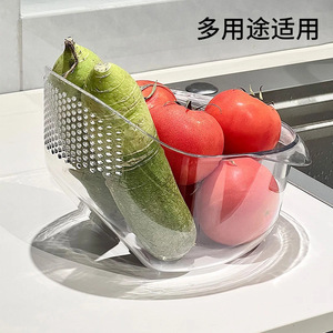 Large Capacity Rice Washing <b>Basket</b> With Drainage Design For Kitchen Use - Product Image 3