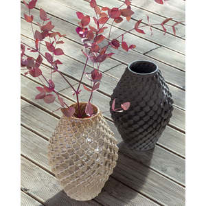 Artesanía de lujo italiana 3D Impreso GRES Jarrón Alma Diseño tradicional para mesa o piso Uso Material de resina - Product Image 4