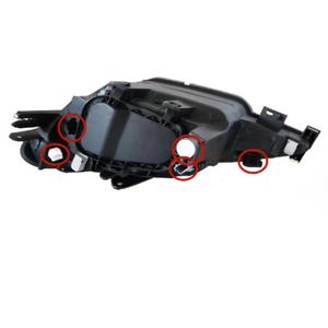 Ensemble Phare Avant D'Origine pour Peugeot <span class=keywords><strong>206</strong></span> T11 2006-2013, Phares Cristal Noirs 087275 087276 - Product Image 4