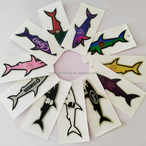 Alta calidad 3D Glow-in-the-Dark UV Cartoon Shark Autocollant vinilo pegatina Venta caliente DIY decoraciones regalos promocionales - Product Image 2