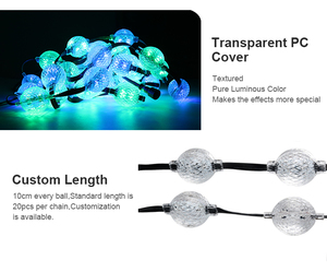 ไฟ LED ทรงกลม SHIJI <span class=keywords><strong>Madrix</strong></span> DC24V UCS1903 ขนาด 35 มม. แบบพิกเซล RGB สีเต็มรูปแบบ กันน้ำกลางแจ้ง IP67 สำหรับตกแต่งในเทศกาล ควบคุมผ่านแอป - Product Image 6