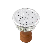 Nouvelles feuilles de papier d'aluminium perforées pré-coupées pour chicha, 50 pièces/paquet