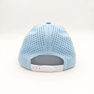 Nueva Gorra de Béisbol Deportiva de 5 Paneles con Logotipo Personalizado, Gorra de Golf Dobby con Perforaciones Cortadas a Láser y Patrón de Puntos/Frutas - Product Image 5