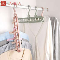Lavinia Cintre pliable en plastique à 9 trous Cintre de salle de bain pour magasin de garde-robe d'économie multicouche pour vaisselle de voyage Durable
