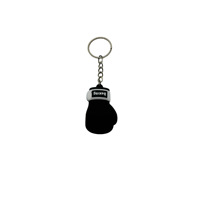 Porte-clés Gant de Boxe en PVC Réaliste Style Dessin Animé, Breloque Sportive Personnalisée, Pendentif de Sac pour Garçons, Thème Sports de Combat Sanda, Mini Souvenir