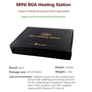 Estación de Calentamiento BGA Mini SoFix S-BGN2, Acero Aleado S2, para Soldadura de Placas Base de Macbook, Eliminación de Pegamento de Chips T2, Reparación - Product Image 6