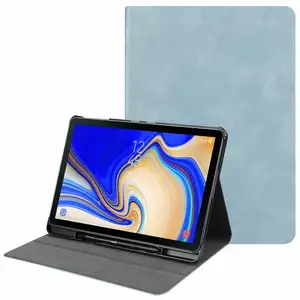 Housse de tablette à motif vache avec porte-crayon compatible avec la <span class=keywords><strong>coque</strong></span> de tablette Samsung <span class=keywords><strong>Galaxy</strong></span> <span class=keywords><strong>Tab</strong></span> <span class=keywords><strong>S4</strong></span> T830 T835 - Product Image 1
