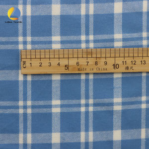 Vendita calda 100% di cotone tessuto di flanella spazzolato singolo lato Twill tessuto Plaid Pattern 145cm di larghezza per camicia pigiama Homewear - Product Image 4