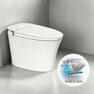 โถสุขภัณฑ์อัจฉริยะเซรามิกสีขาวรุ่น TA-X571ZD แบบชิ้นเดียวพร้อมถังในตัว กันน้ำระดับ IPX4 พร้อมระบบชำระล้างอัตโนมัติ - Product Image 1