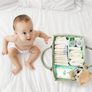 Caddy Organizer <b>for</b> Portable Changing Table Dresser Car Baby <b>Basket</b> Nursery <b>Storage</b> Diaper Caddy Organizer - Product Image 5
