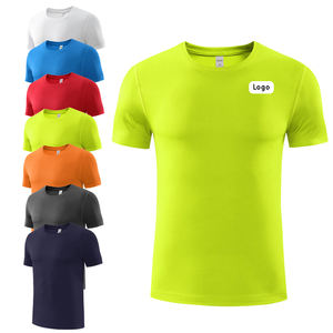 कस्टम प्रिंटिंग लोगो त्वरित शुष्क सांस लेने योग्य पुरुषों के जिम मैराथन टी-शर्ट 100% पॉलिएस्टर यूनिसेक्स फिटनेस प्रशिक्षण टी शर्ट - Product Image 1