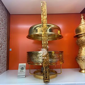 Four à buffet suspendu Hufa en acier inoxydable, circulaire doré, 1500W 3000W, équipement de maintien au chaud pour hôtels et restaurants - Product Image 2