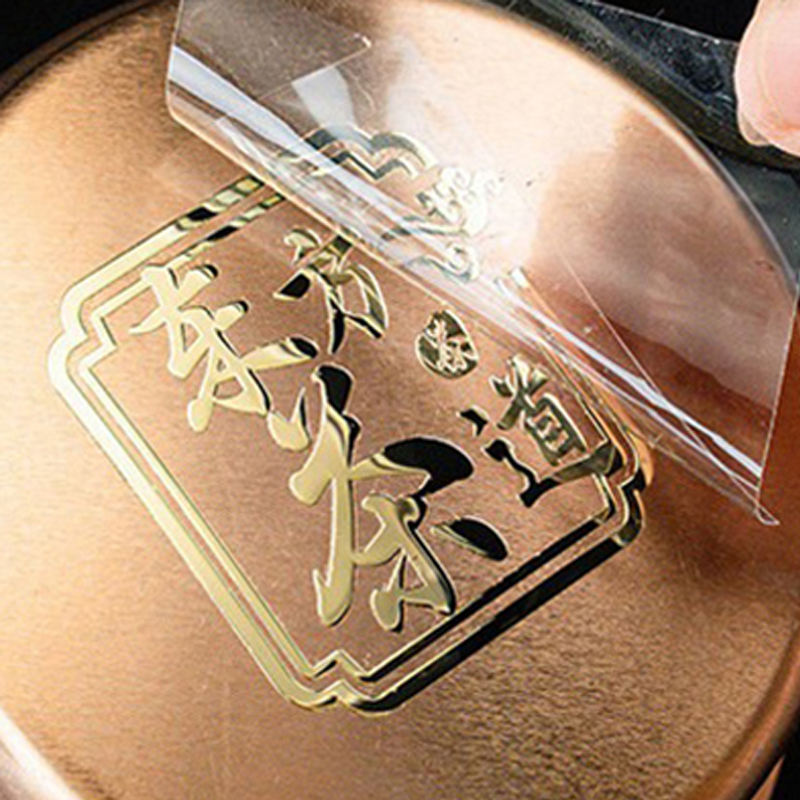 Custom Scratch-resistant 3D Silver Transfer Sticker Gold Foil Metal ...