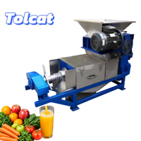 Commerciële Horizontale Schroefpers Roestvrij Staal Fruit Groente Pers Ontwateringsmachine Sap Vaste Stof Separatie Extractor