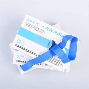 Torniquete médico desechable de 35*2cm, vendaje elástico antiinfección con conexión puntual, 50 piezas/caja, venta al por mayor - Product Image 3