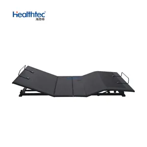 Healthtec home furniture 2 okin motor detachable bed feet foldable electric adjustable bed frame