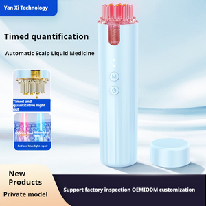 Aini Elektrische Haargroei Olie <span class=keywords><strong>Serum</strong></span> Dispenser Rood Licht Hoofdhuid Massage Kam Automatische Vloeibare Ontlading Haarolie Applicator
