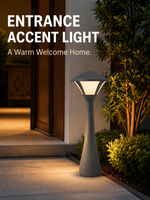 Lampe à bollard LED basse tension 12W DC24V, IP65 étanche, pour extérieur, jardin, allée, lit de fleurs