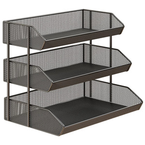 Multi Tier Desktop Storage Rack Rectangle Stackable <b>Shelf</b> For Living Room <b>Kitchen</b> Cup Water Bottle Organizer - Product Image 3