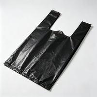 Sacs poubelles noirs en plastique avec poignées pour usage domestique