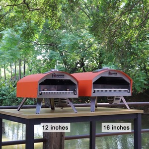 12 "16" في الهواء الطلق مع شعلة حريق على شكل حرف U أقصى مشاوي برتقالية - Product Image 2