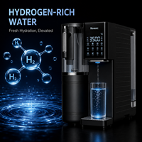 Purificateur d'eau RO électrique de comptoir Revesrc, distributeur d'eau chaude et froide enrichie en hydrogène avec écran tactile intelligent pour la maison et le bureau