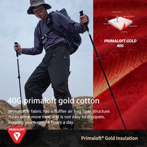 Mountain Series PELLIOT Primaloft Gold Label P <span class=keywords><strong>Pantalones</strong></span> de algodón <span class=keywords><strong>Invierno</strong></span> al aire libre Primaloft Aislamiento 40g <span class=keywords><strong>Pantalones</strong></span> de algodón unisex Senderismo - Product Image 2