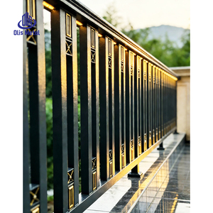 Rampe de véranda en métal facile à installer pour balcons et cours extérieurs de bâtiments commerciaux, balustrades en aluminium - Product Image 4