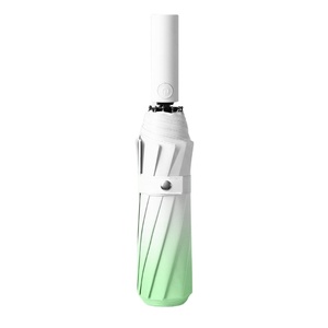 Parapluie en fibre de verre UV automatique à 3 plis personnalisé avec logo imprimé dégradé de couleurs fortes parapluies inverses pour cadeaux d'<span class=keywords><strong>occasion</strong></span> - Product Image 3